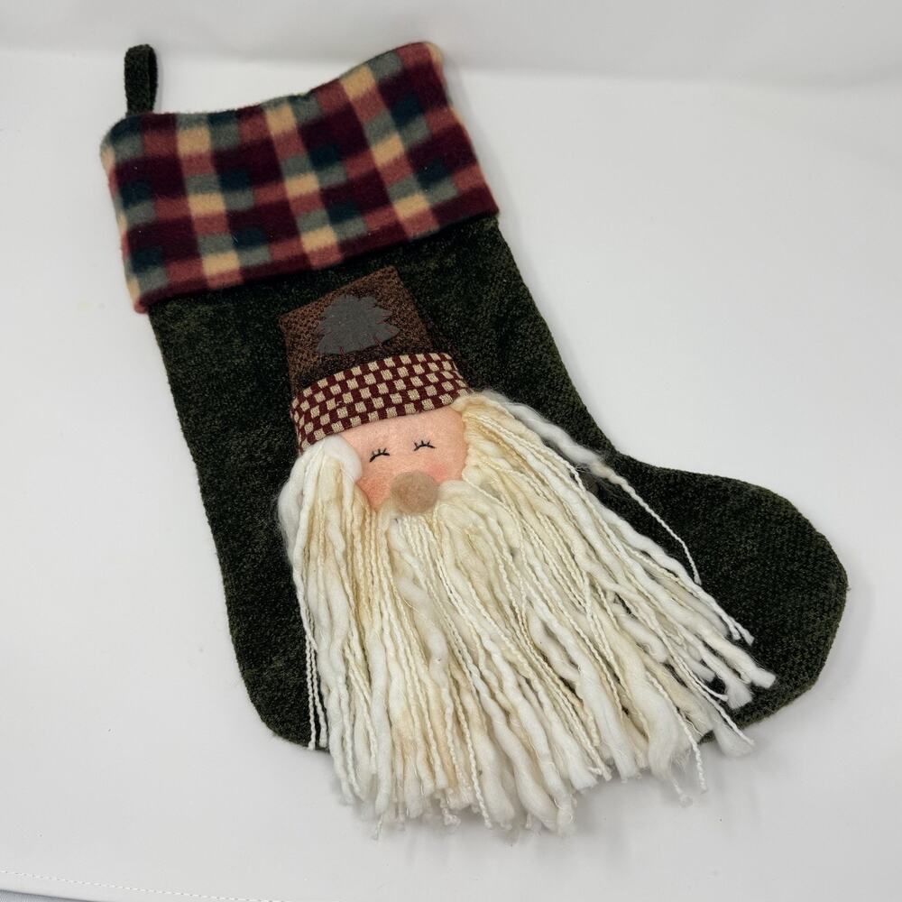 18" Christmas Stocking 3D Santa Claus Design Impressions